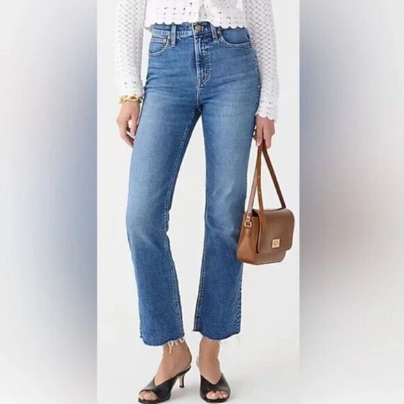 J. Crew Slim Demi Boot Jeans in Normandy Blue size 33 NWOT - Picture 1 of 13